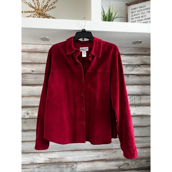 Pendleton 100% Suede Leather Shirt Jacket‎ Large - Picture 2 of 6